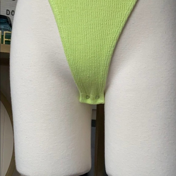 Iime square neck ribbed bodysuit - Picture 7 of 7